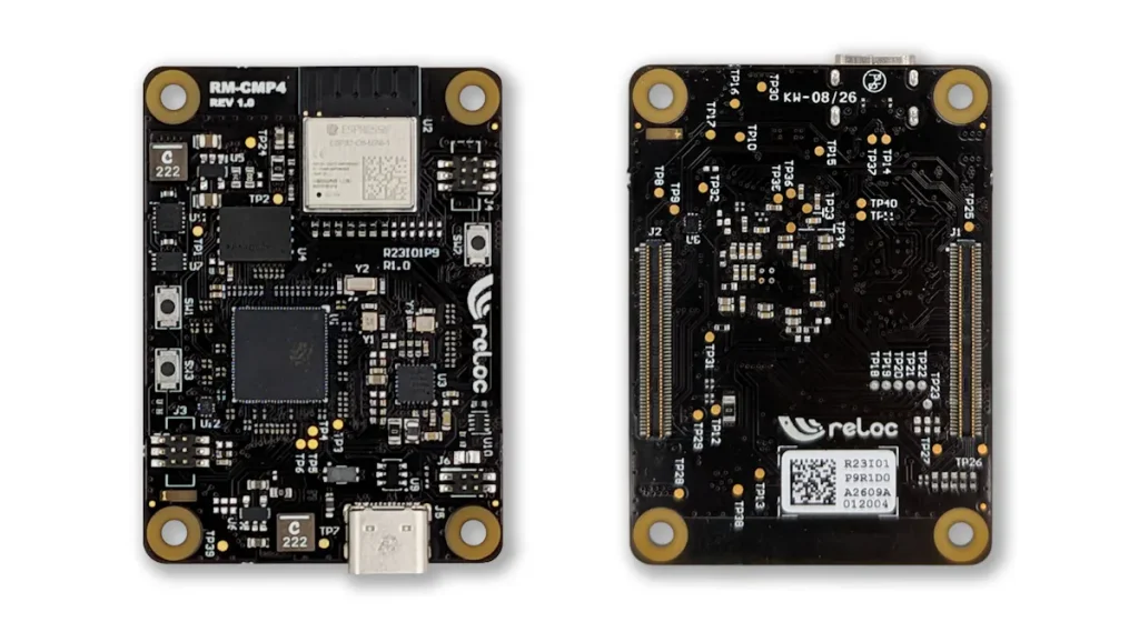 La scheda SCINTIX P4 con display e componenti